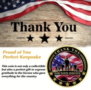 Patriotic "Thank You" Keepsake Coin